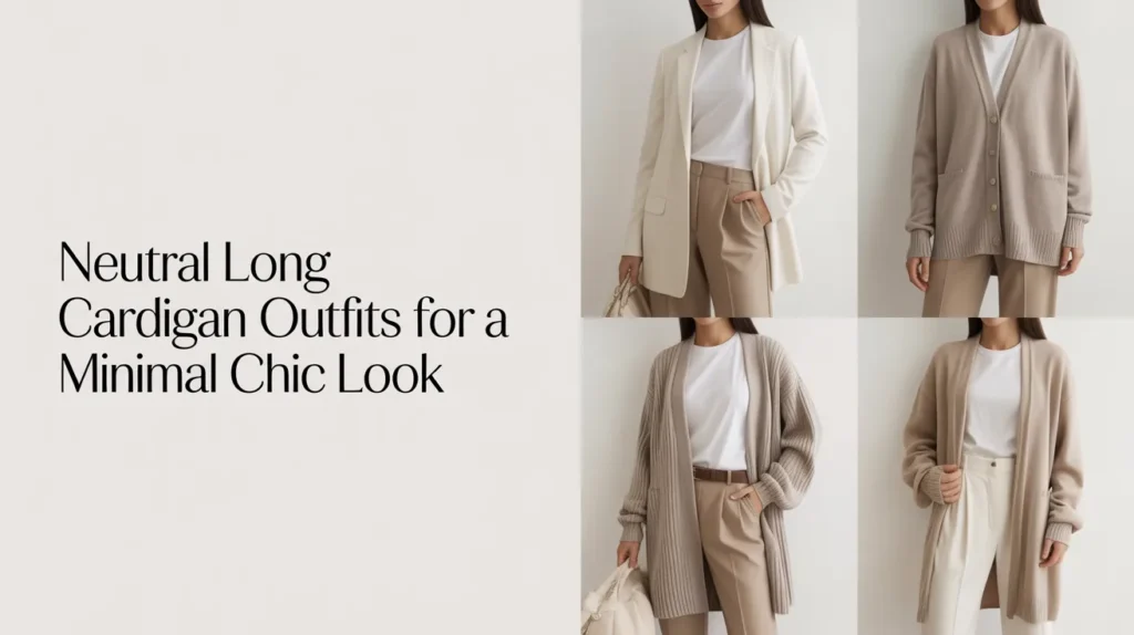 Neutral Long Cardigan