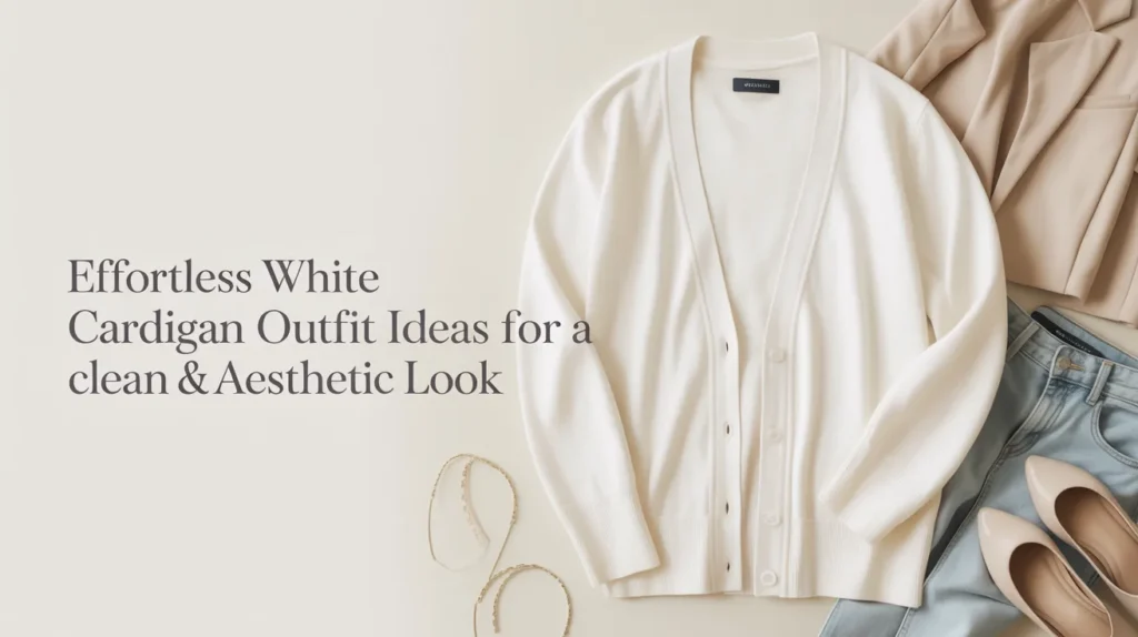 Effortless white cardigan