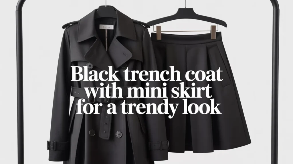 Black trench coat