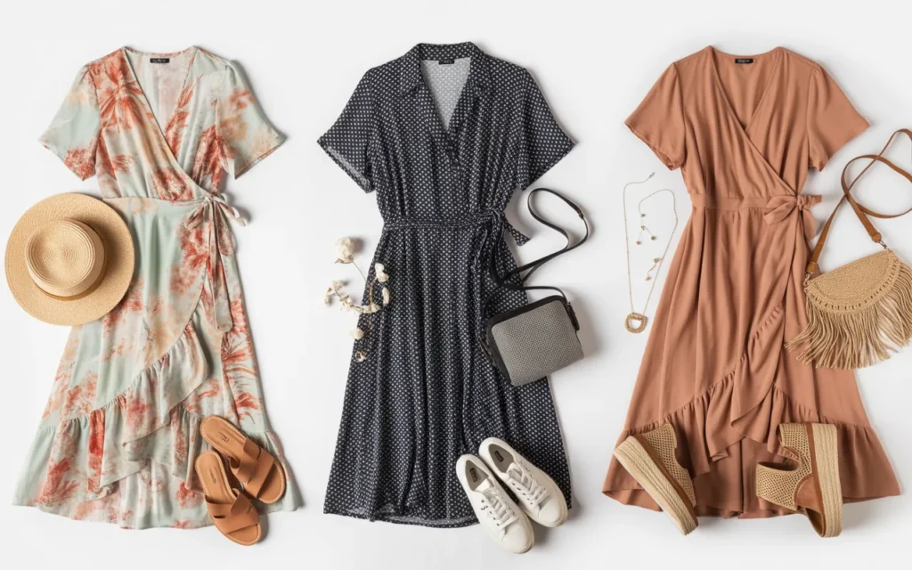 summer wrap dress