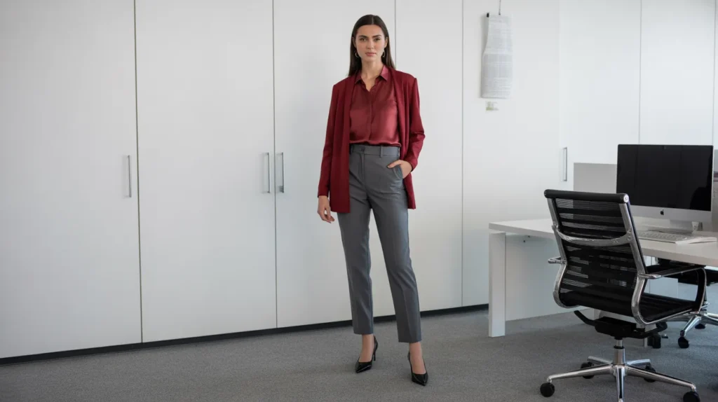 everyday red cardigan