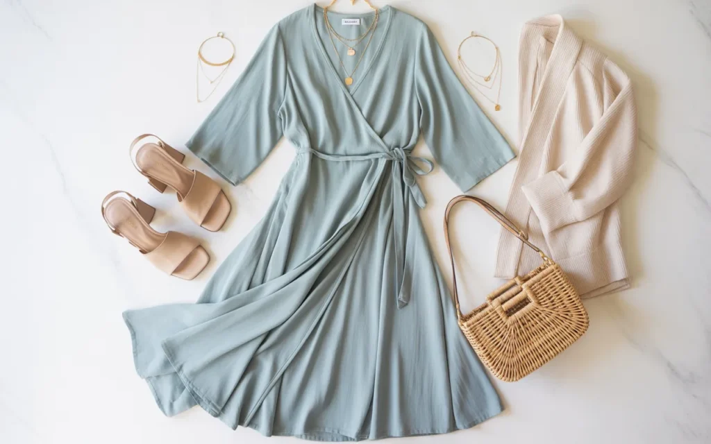 casual wrap dress