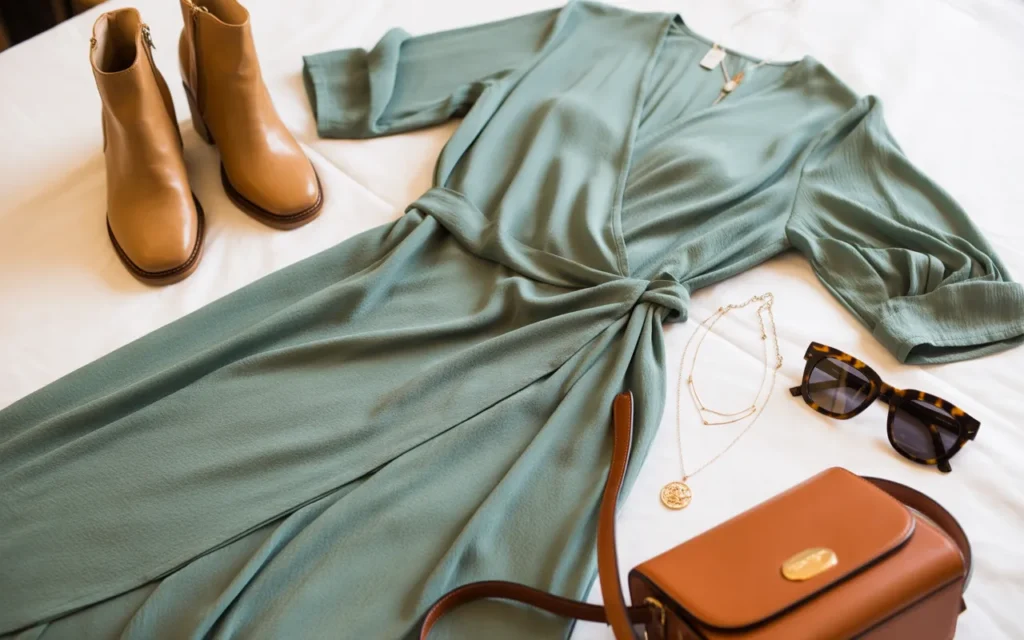 Trendy wrap dress