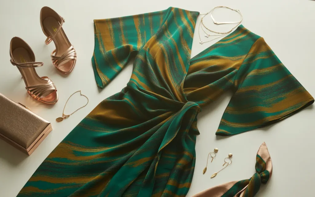 Statement wrap dress