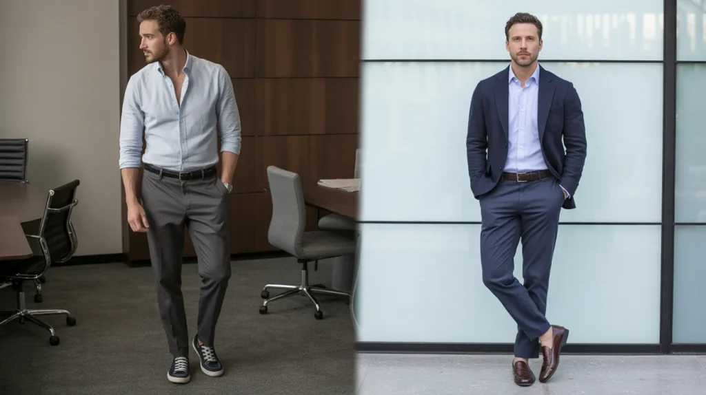 common business casual mistakes