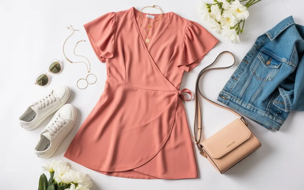 Mini wrap dress