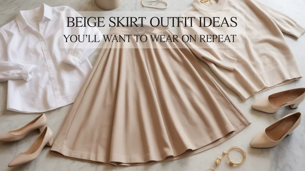 Beige skirt