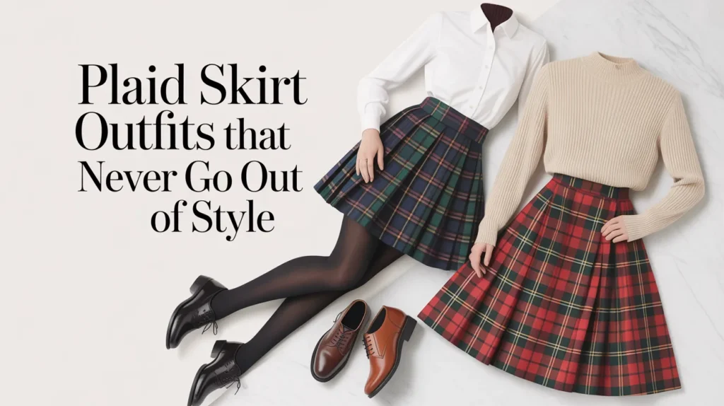 plaid skirt style