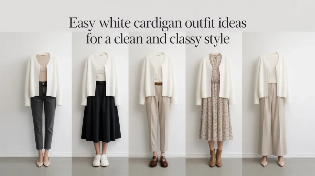 Easy white cardigan
