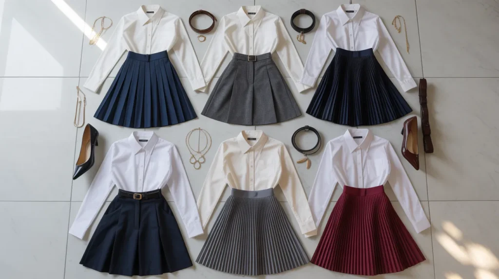 pleated skirt