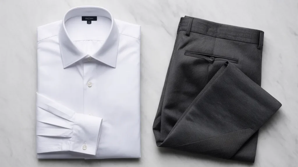 white shirt