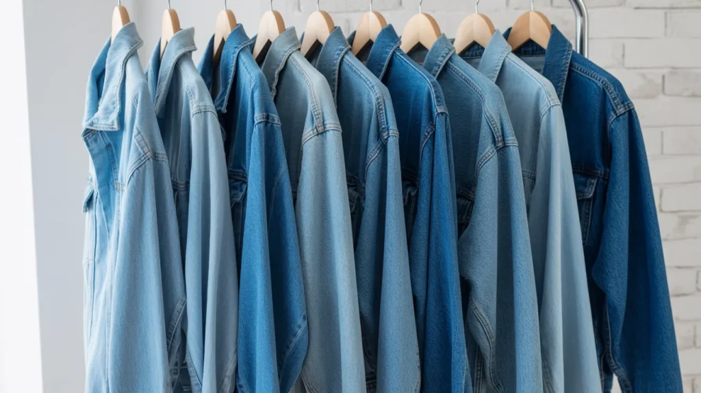 Blue denim jackets