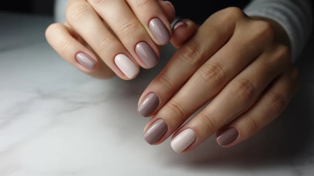 Matte classy business nails