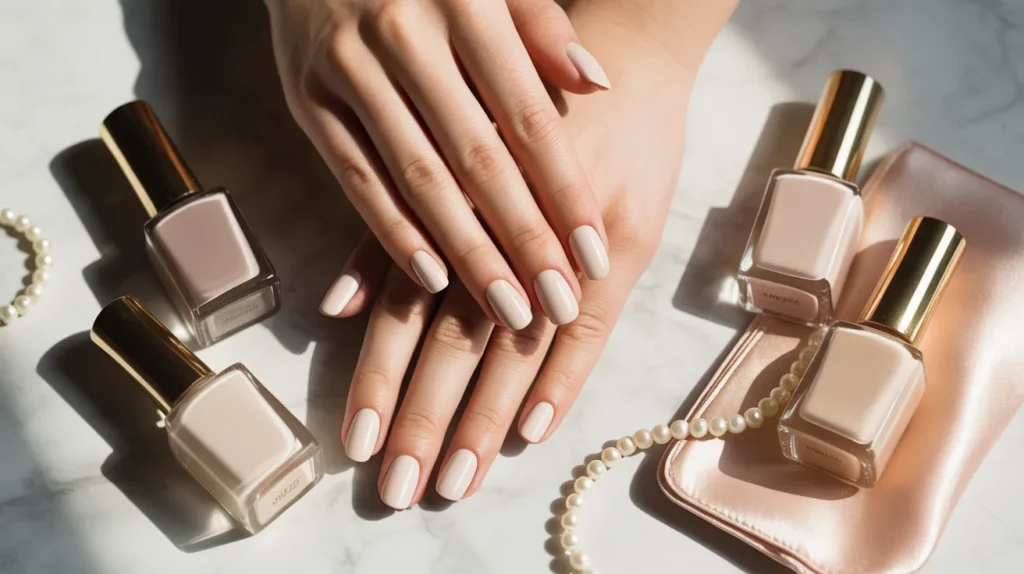 Classy neutral nails