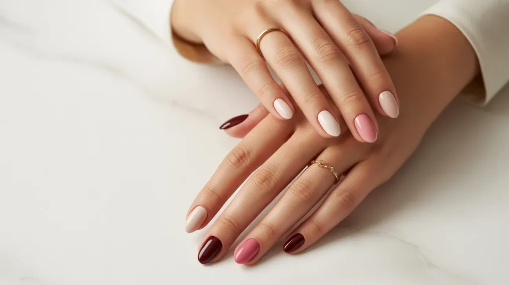 classy business nails