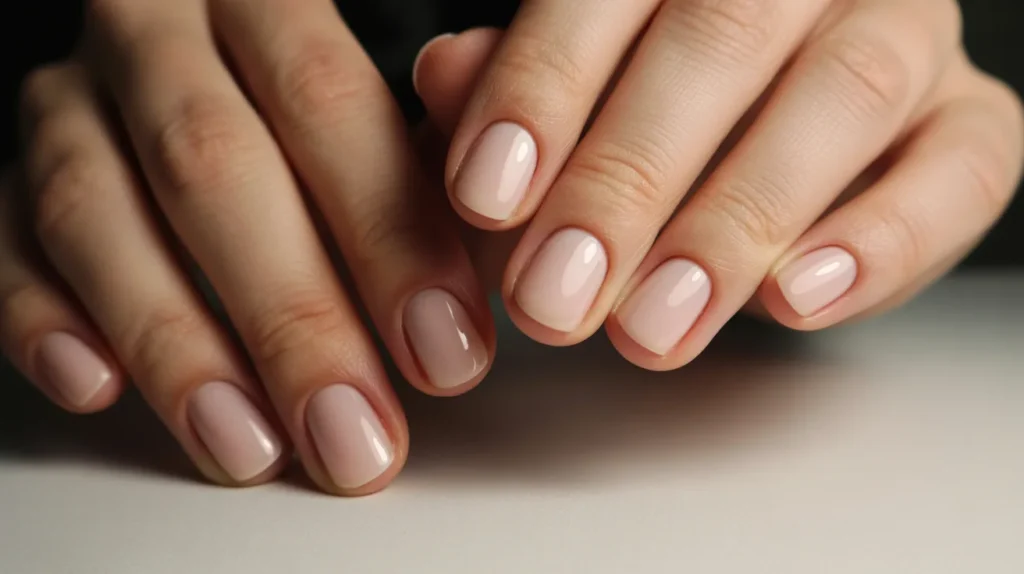 Short classy business nails