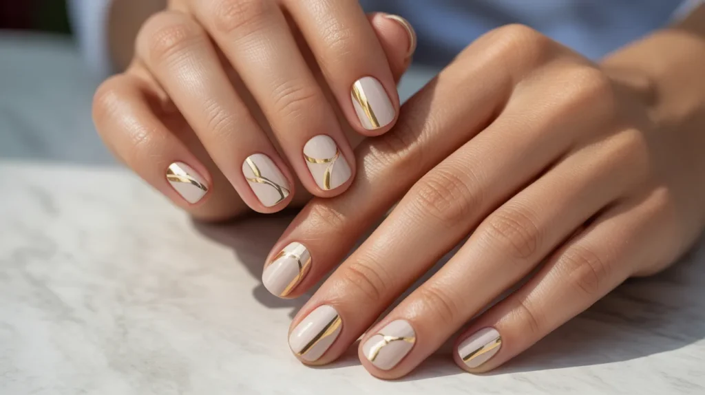 Classy neutral nails