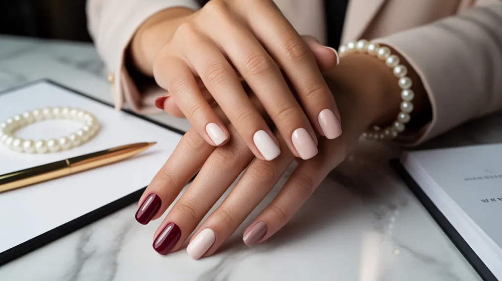 classy work nails