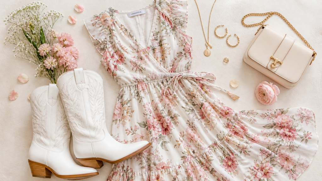 flowy floral dress