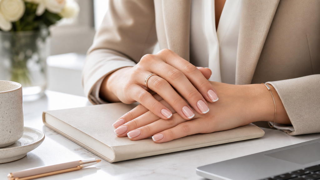 classy work nails