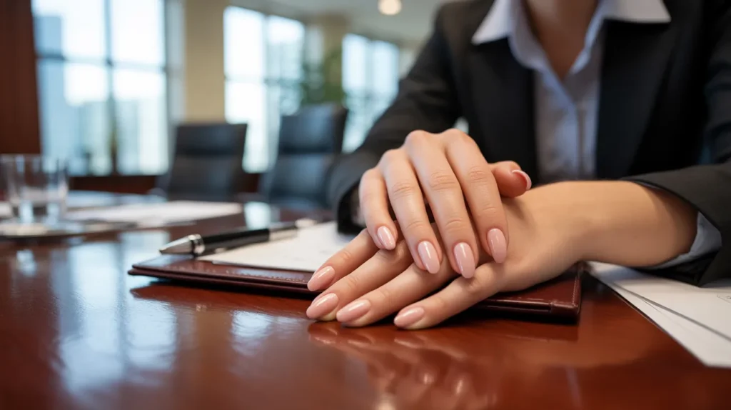 classy work nails