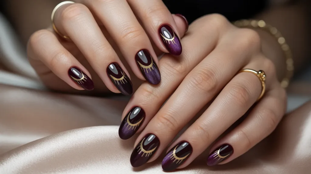 Velvet Cat Eye Nails