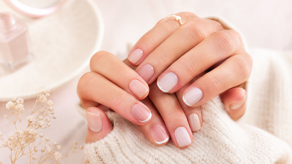 classy short nails