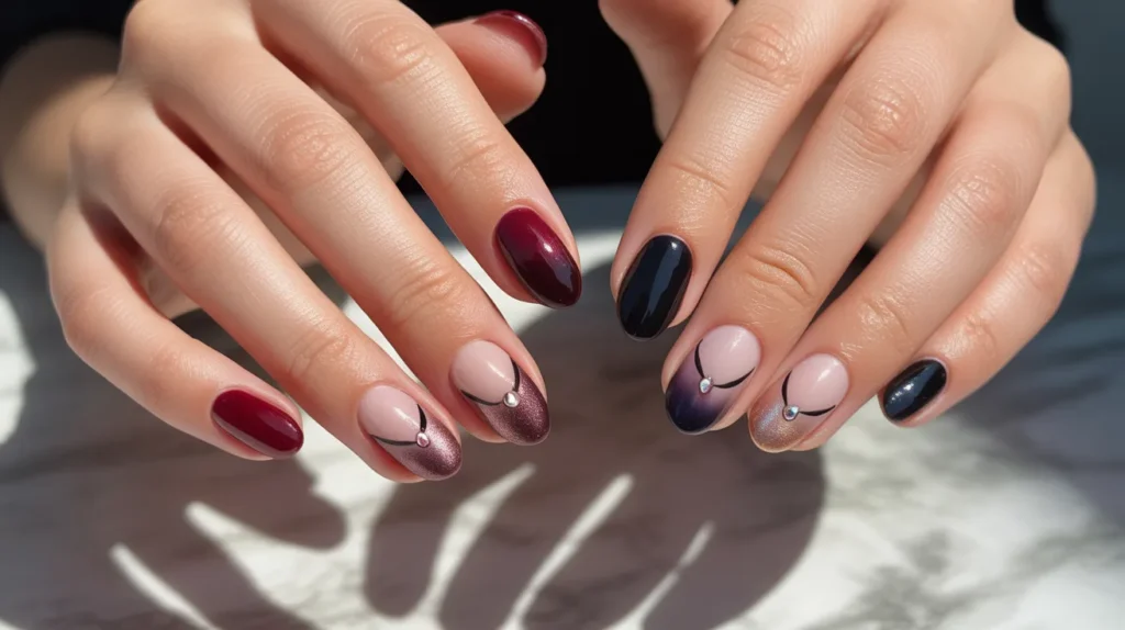 Short Cat Eye Nails