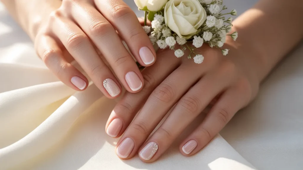 short nails wedding