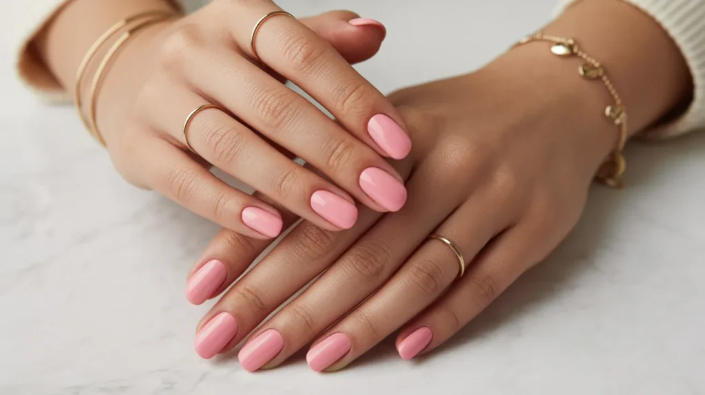 Pink nails 