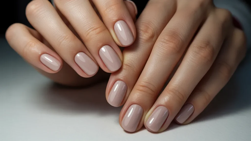 Glossy stunning office nails 