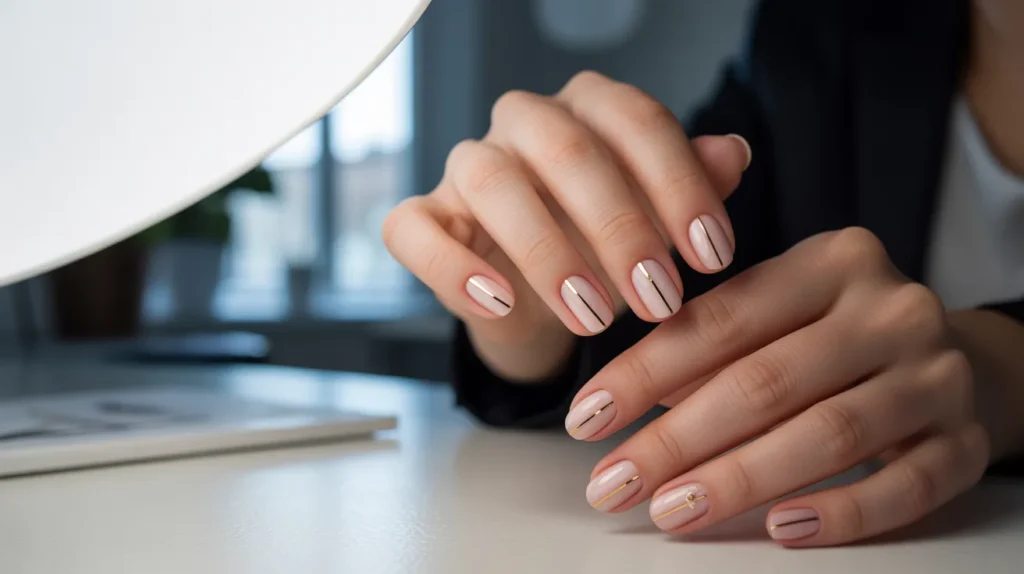 Minimal stunning office nails