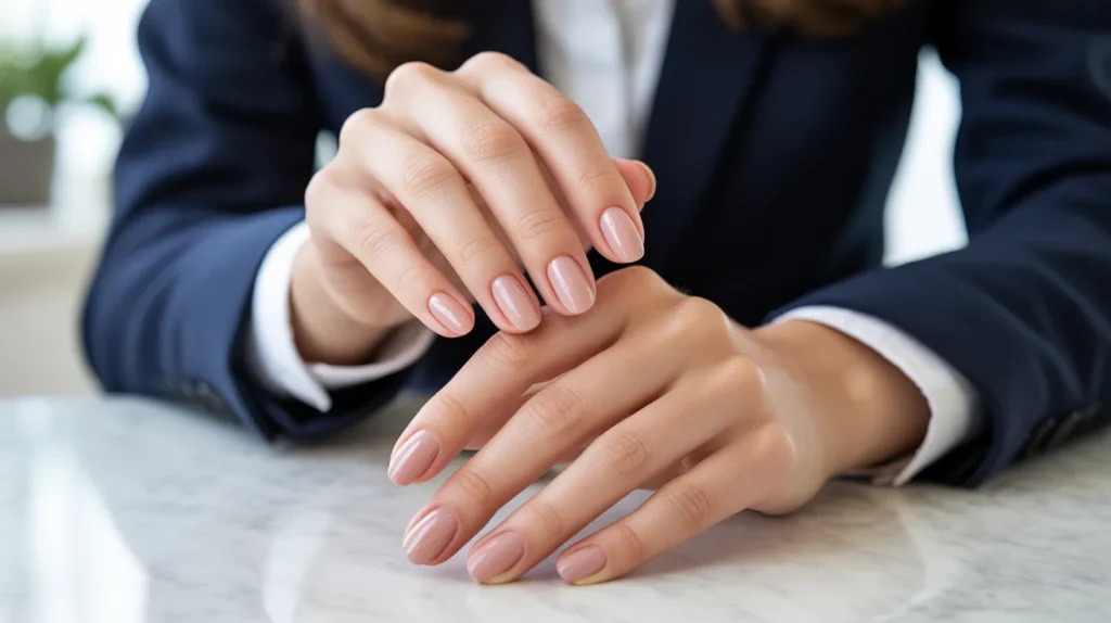 Classy business nails 