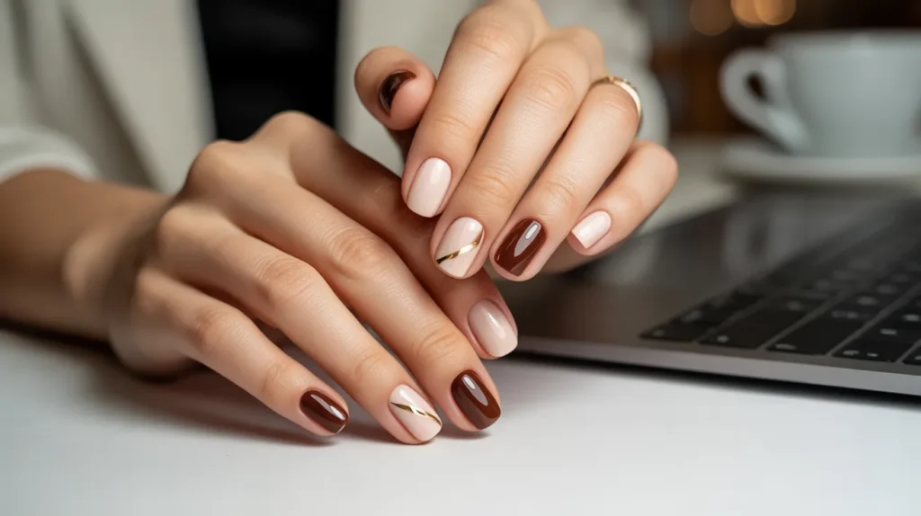 classy work nails