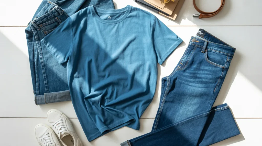 blue T-shirts