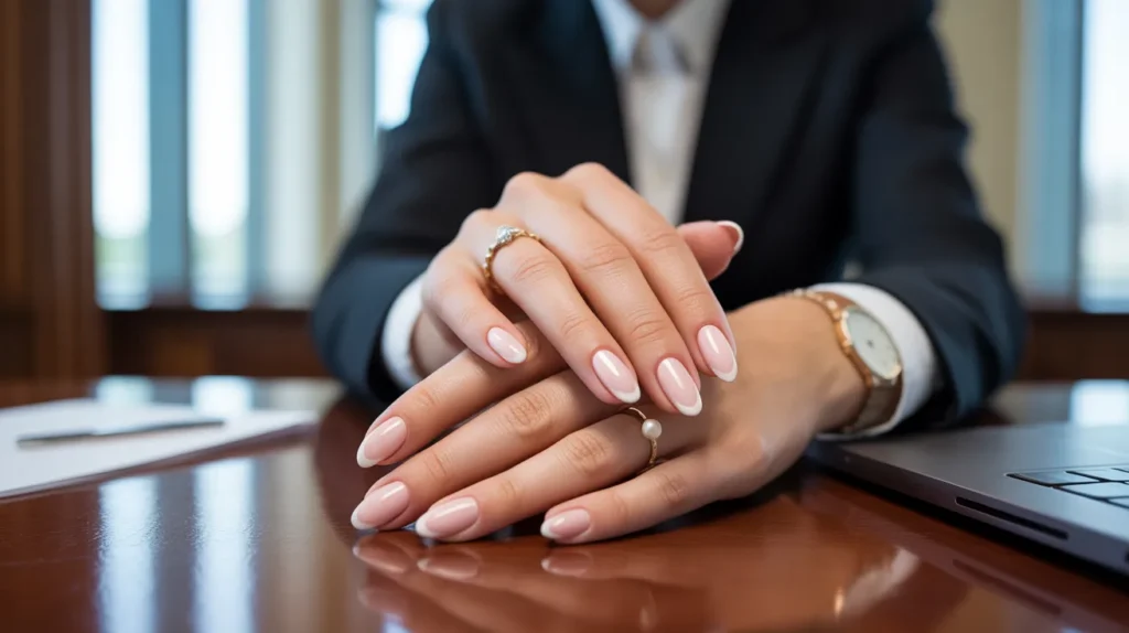 Classy business nails