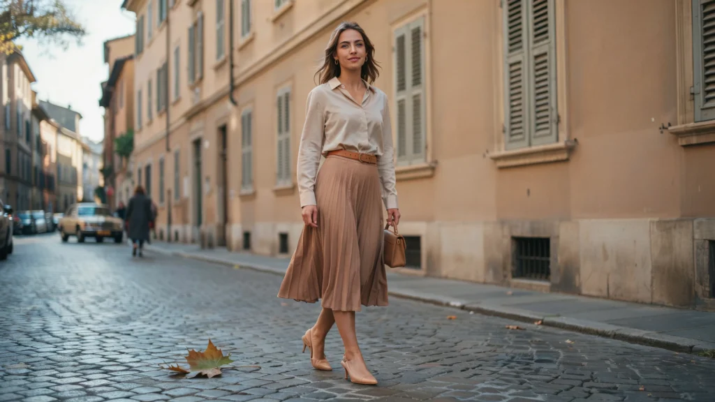 midi skirt outfit