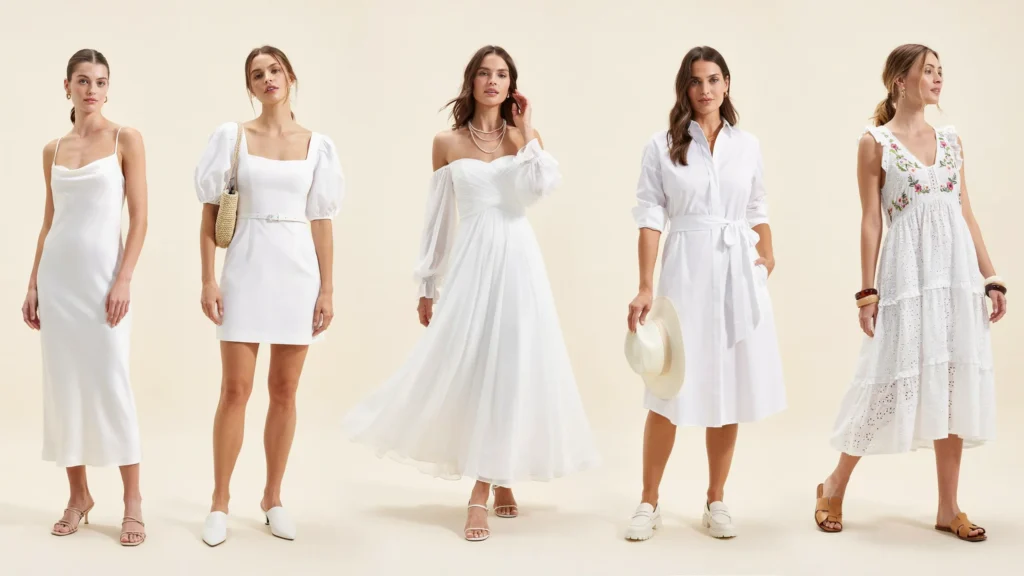 white dresses