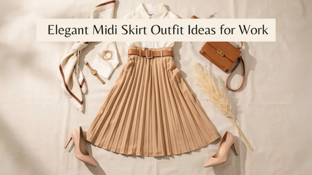 midi skirt outfit