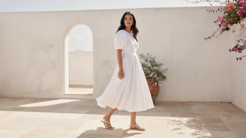 white dress trends